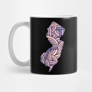 new jersey map art Mug